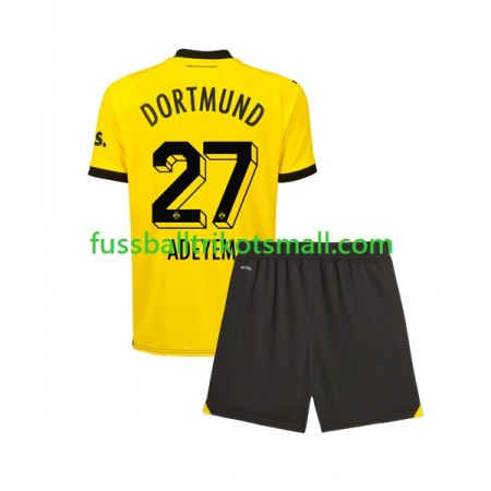 Fußballtrikots Borussia Dortmund Karim Adeyemi 27 Kinder 2023-2024 Kurzarm Heimtrikotsatz kaufen